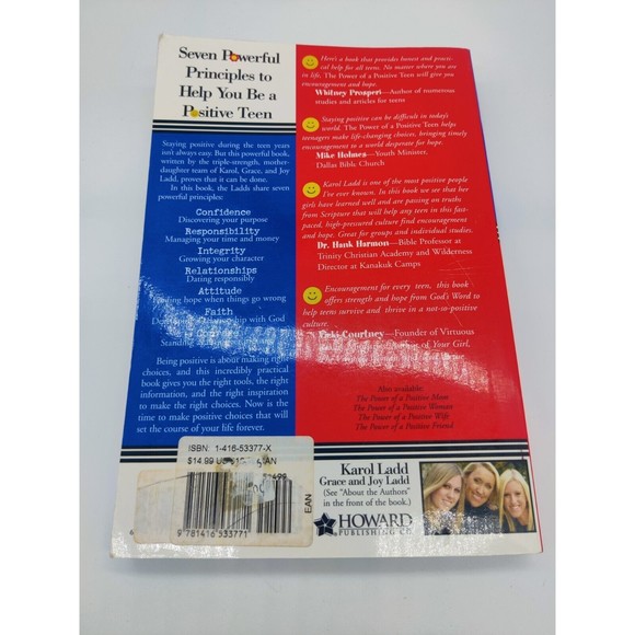The Power of a Positive Teen by Ladd, Karol Paperback Devotional Book Teenager - Picture 3 of 8